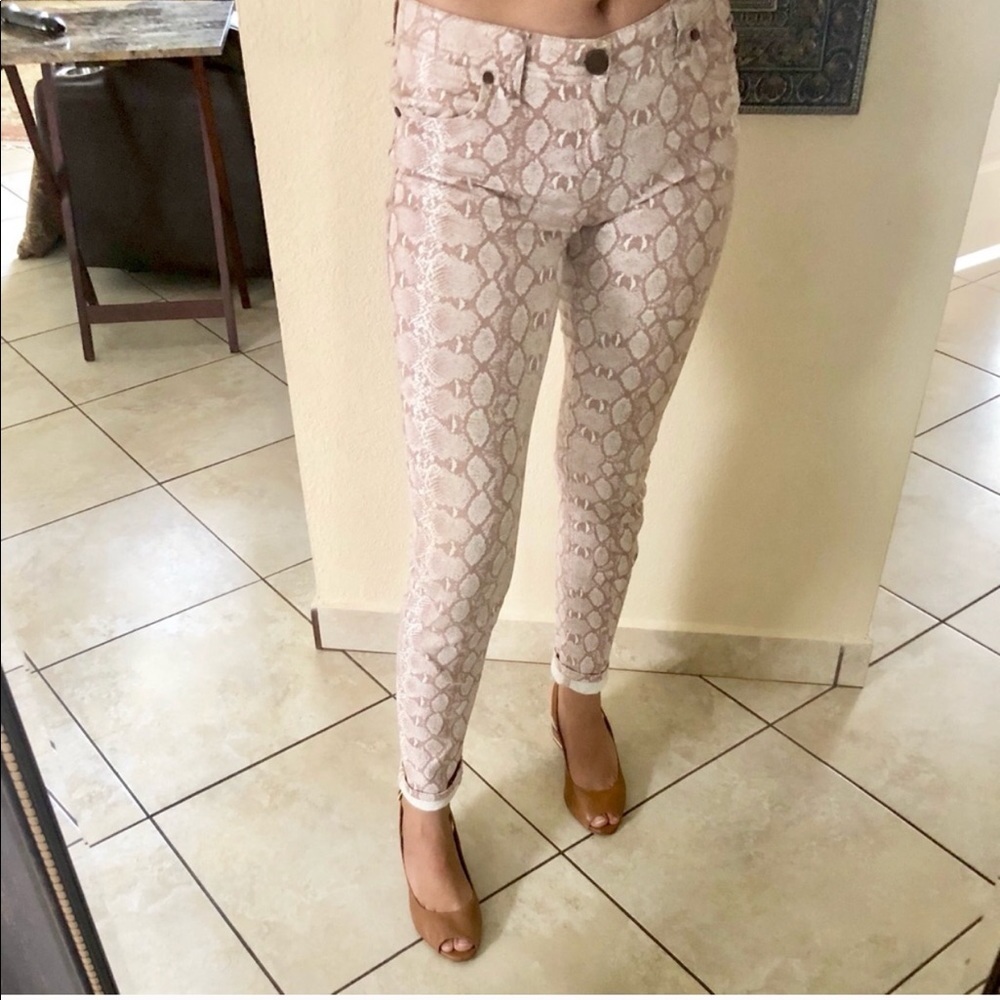 Pink snake reptile pants
